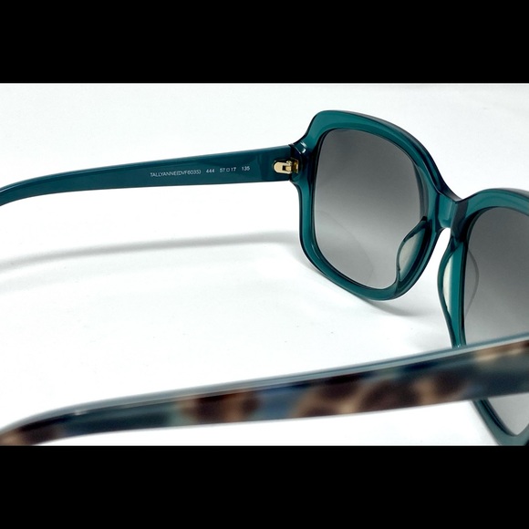 Diane Von Furstenberg DVF603S TallyAnne Emerald Sunglasses New - Picture 2 of 6